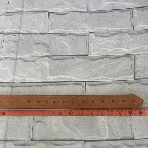 Tooled brown leather belt ENGRAVED NAME ANNALIESE - Picture 6 of 6